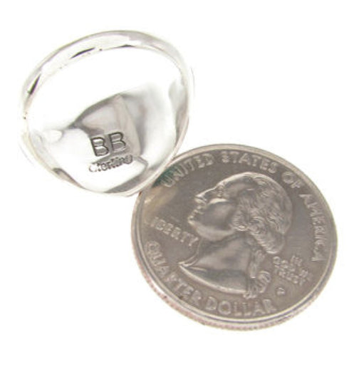 Southwest Silver Multicolor Ring Size 6-3/4 YS58474